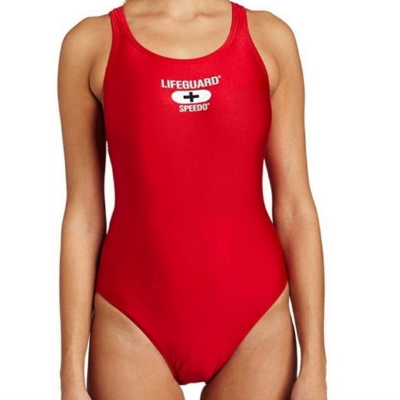 Speedo Swim Lifeguard Red Baywatch Hawaii One Piece Swimsuit Poshmark